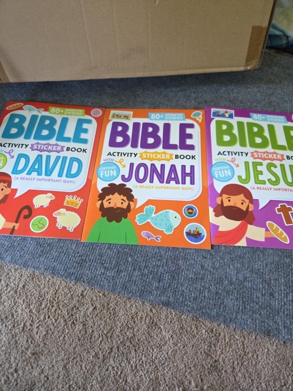 Bible Activity Sticker Book - Jonah - Orange